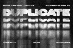 Grunge Duplication Text Effect