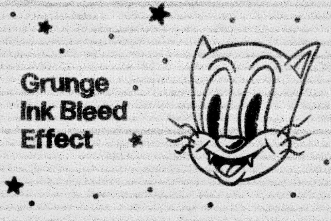 Grunge Ink Bleed Effect