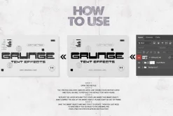 Grunge Text Effects – 2 PSD Files