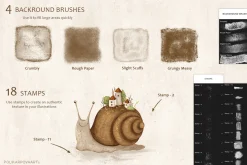 Grungy Textures - brushes & canvases