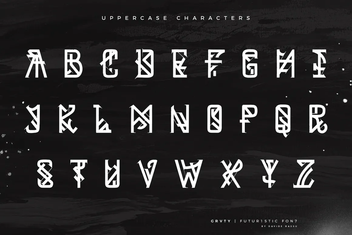GRVTY | Futuristic font