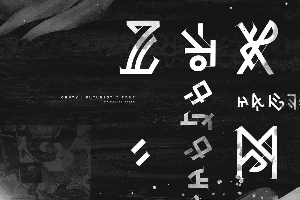 GRVTY | Futuristic font