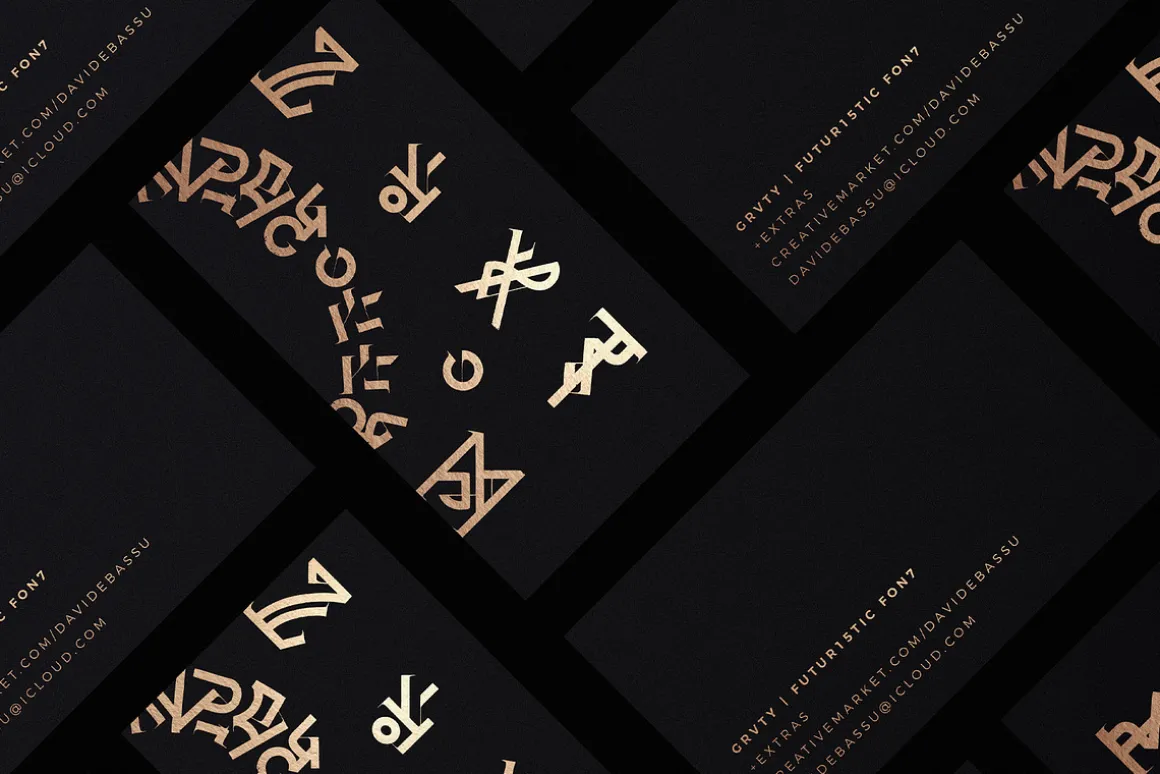 GRVTY | Futuristic font