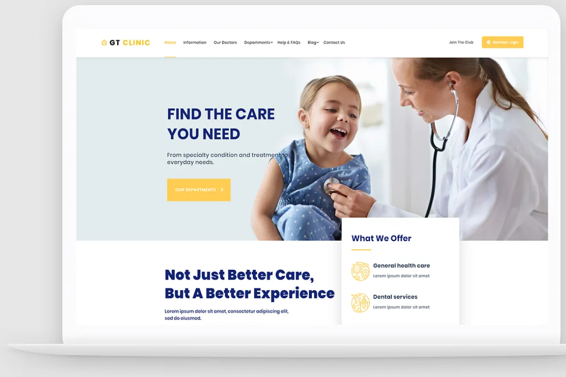 GT Clinic - Hospital WordPress Theme