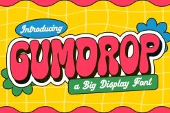 Gumdrop Pop Retro Bubble Font