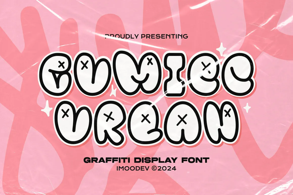 Gumiec Urban - Graffiti Bubble Font