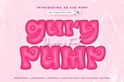Gury Pump - 3D SVG Font