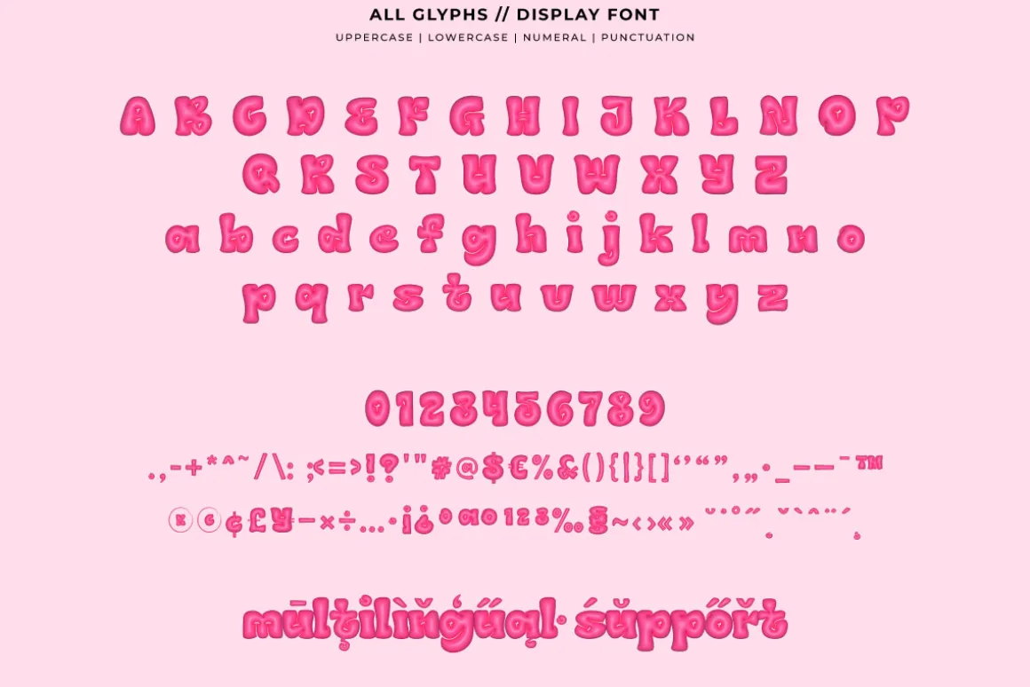 Gury Pump - 3D SVG Font