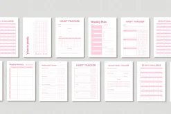 Habit tracker Printable Bundle