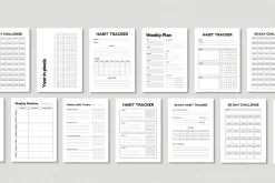 Habit tracker Printable Bundle