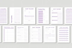 Habit tracker Printable Bundle