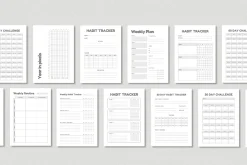 Habit tracker Printable Bundle