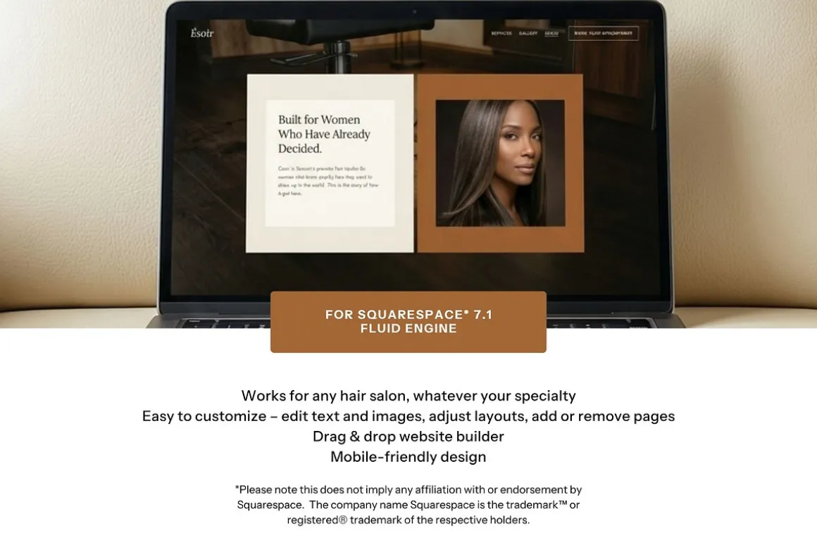 Hair Salon Website Template
