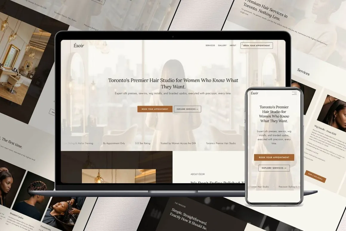 Hair Salon Website Template