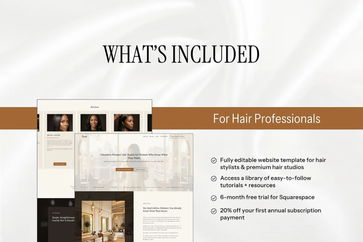 Hair Salon Website Template