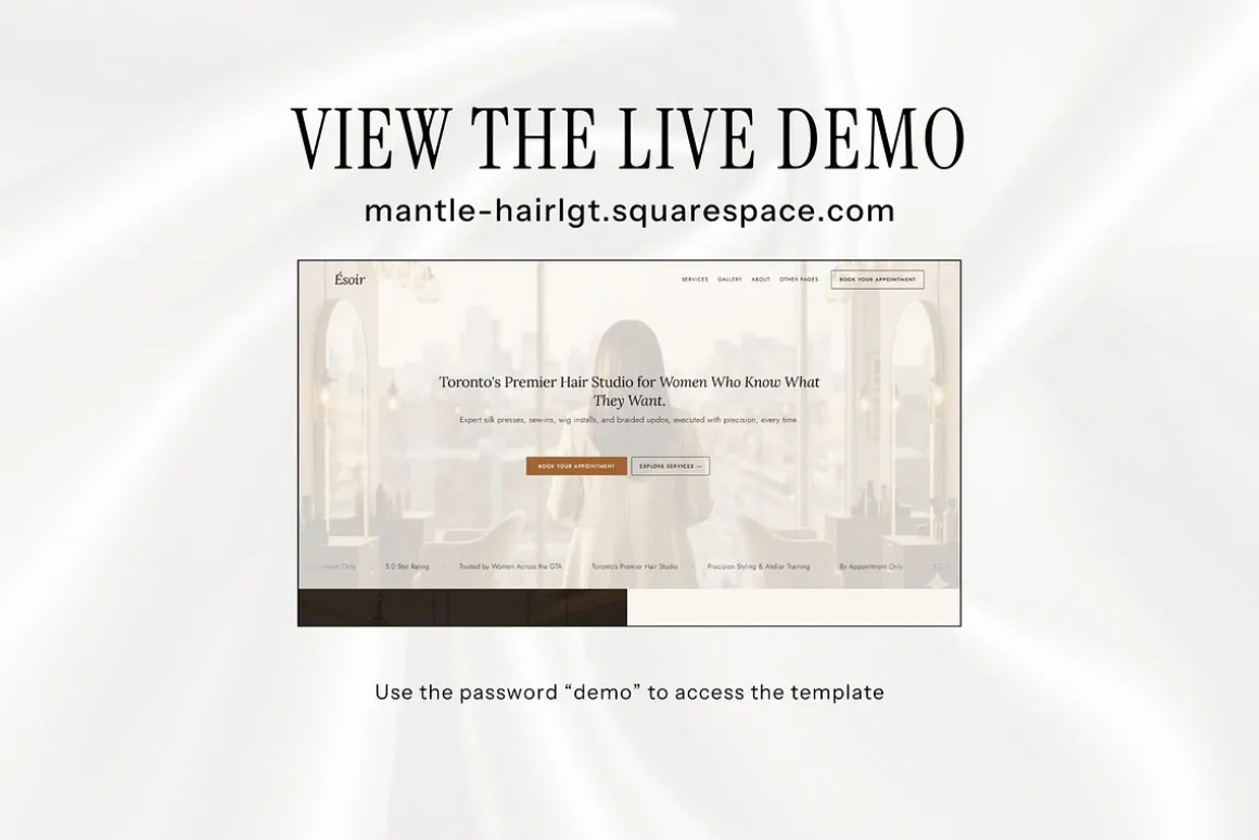 Hair Salon Website Template