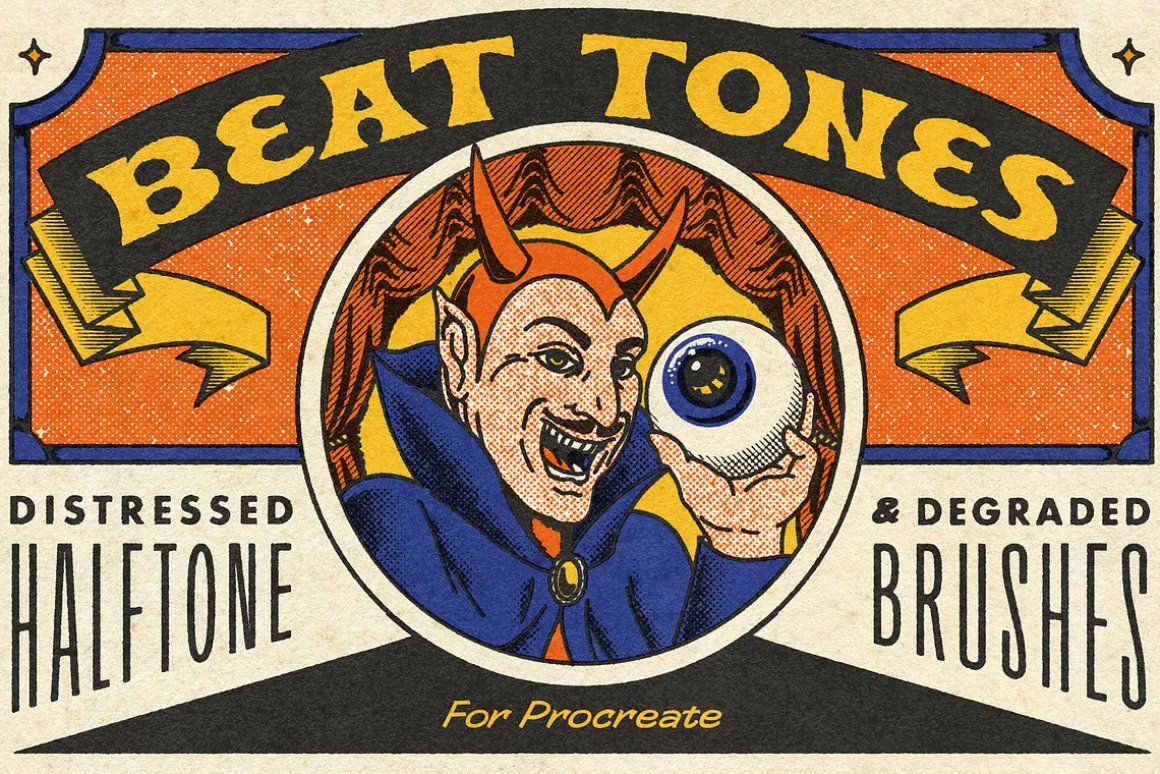 Halftone Brushes for Photoshop