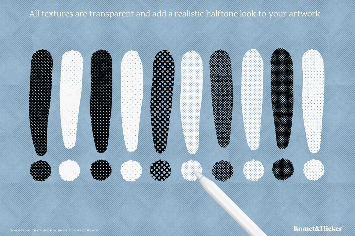 Halftone Brushes for Procreate