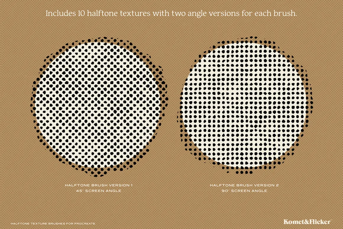 Halftone Brushes for Procreate