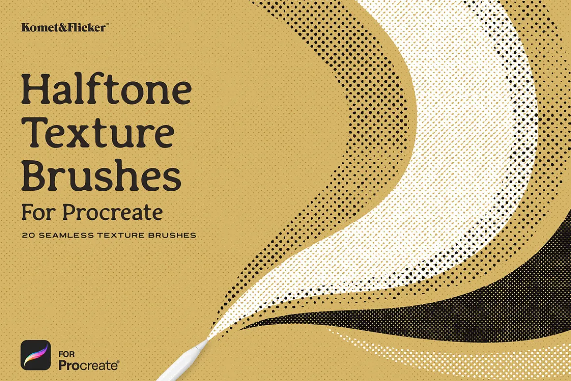 Halftone Brushes for Procreate