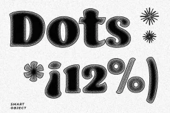 Halftone Grunge Text Effect