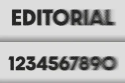 Halftone Printed Text Effect