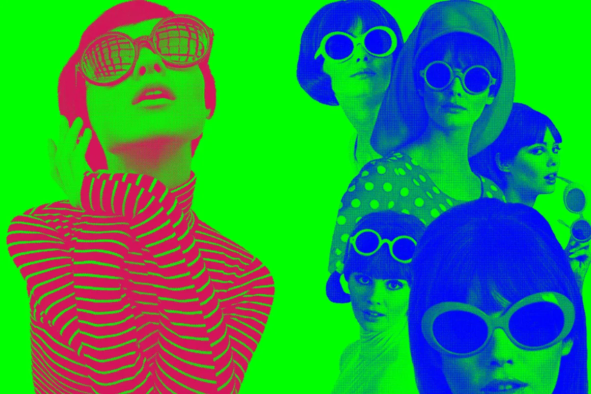 Halftone Retro Ladies