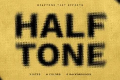 Halftone Text Effect