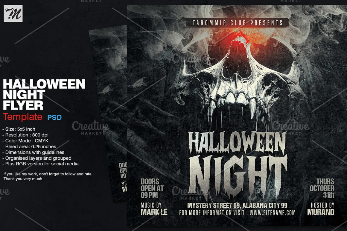 Halloween Night Flyer Template