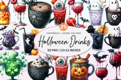 Halloween Drinks Clipart