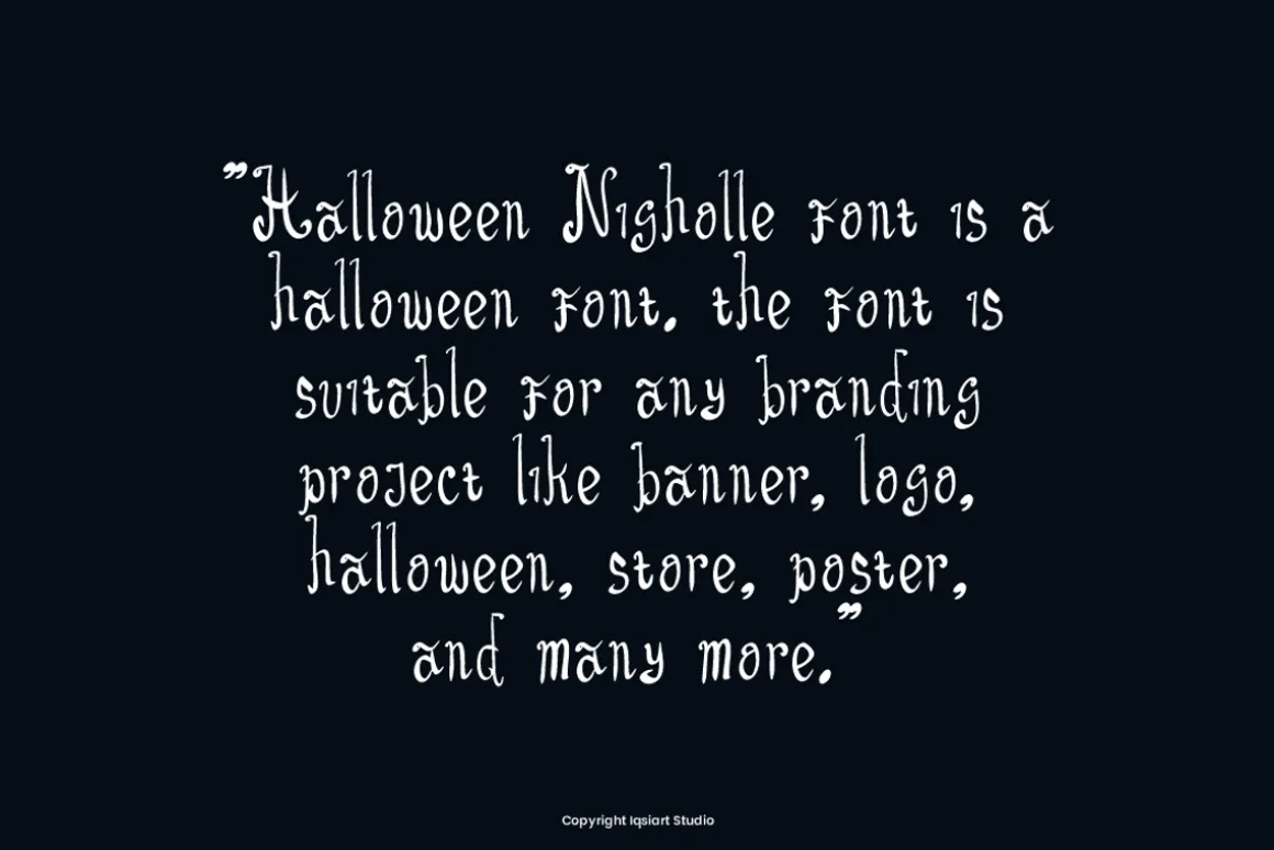 Halloween Nigholle Font