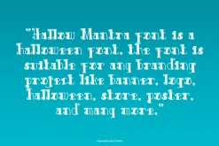 Hallow Mantra - Halloween Font