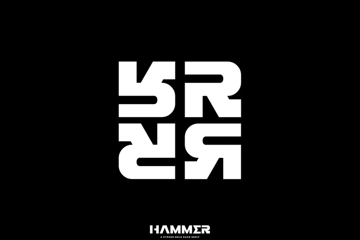HAMMER - a strong bold sans serif