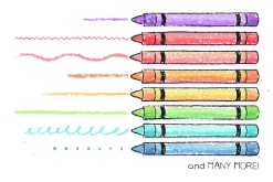 Hand Drawn Crayon Brushes