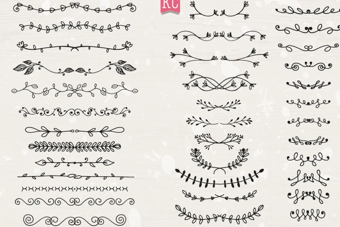 Hand Drawn Doodle Dividers