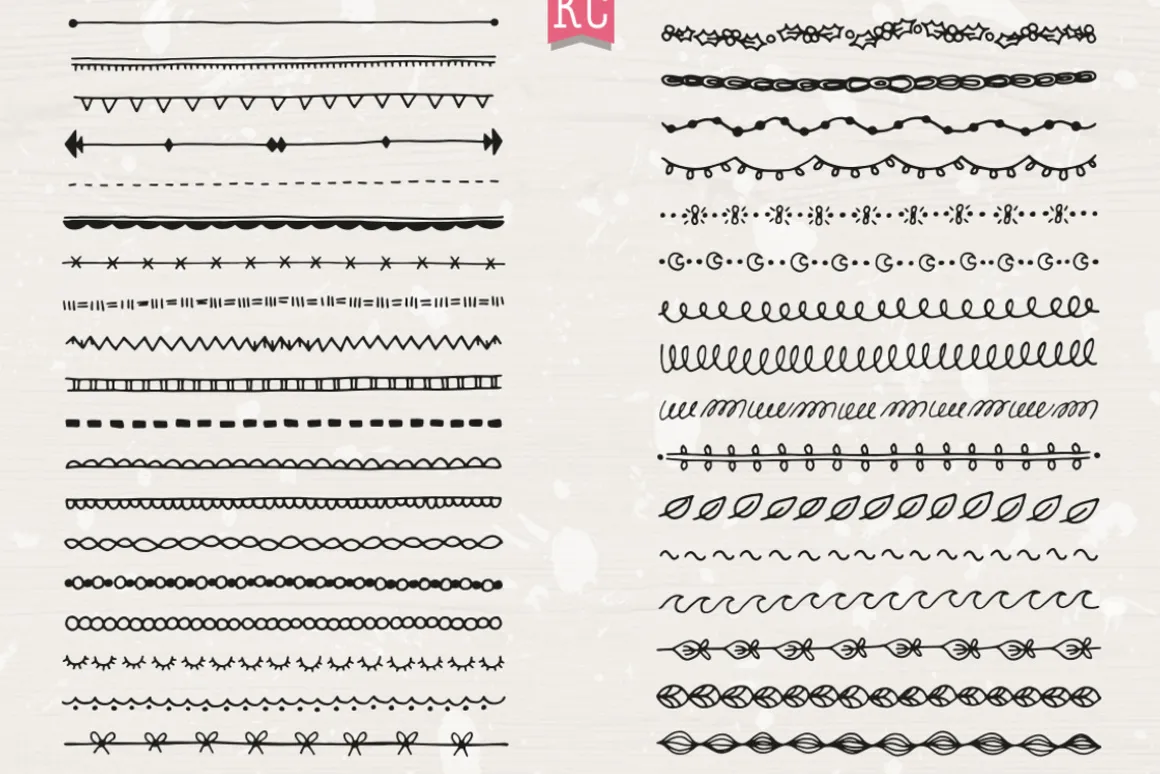 Hand Drawn Doodle Dividers