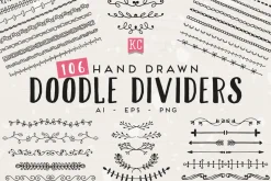 Hand Drawn Doodle Dividers