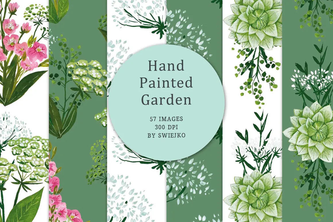 Hand Painted Garden