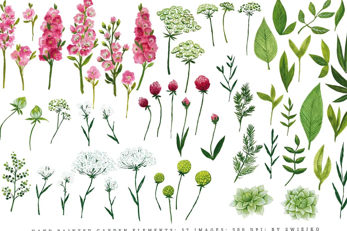 Hand Painted Garden