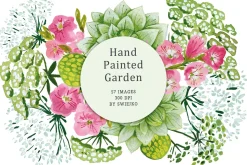 Hand Painted Garden