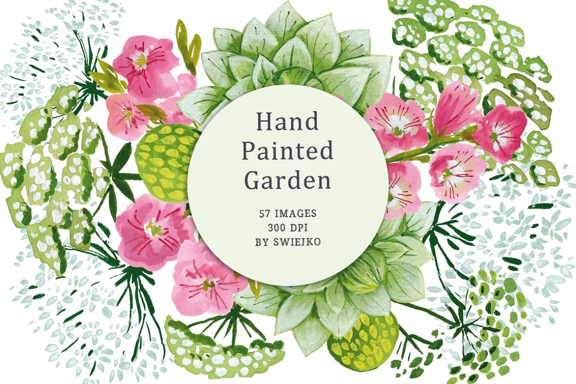 Hand Painted Garden