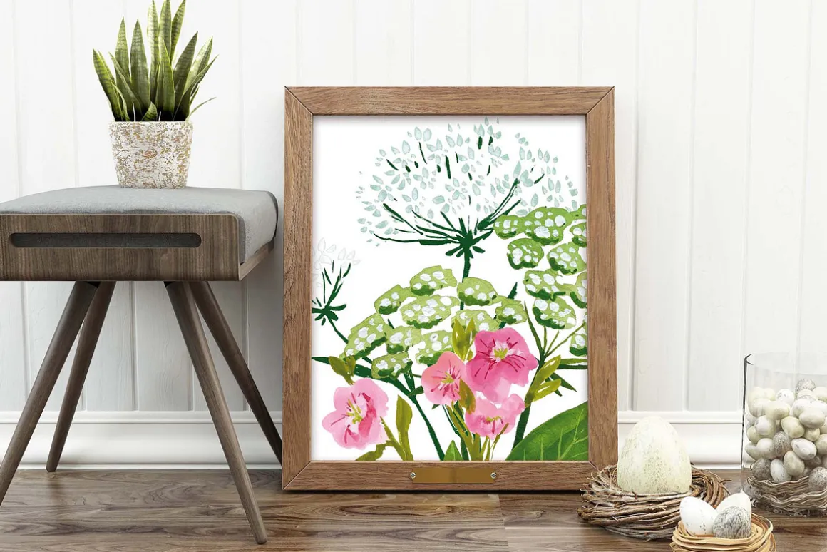 Hand Painted Garden