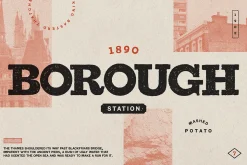 Handbill: letterpress type family