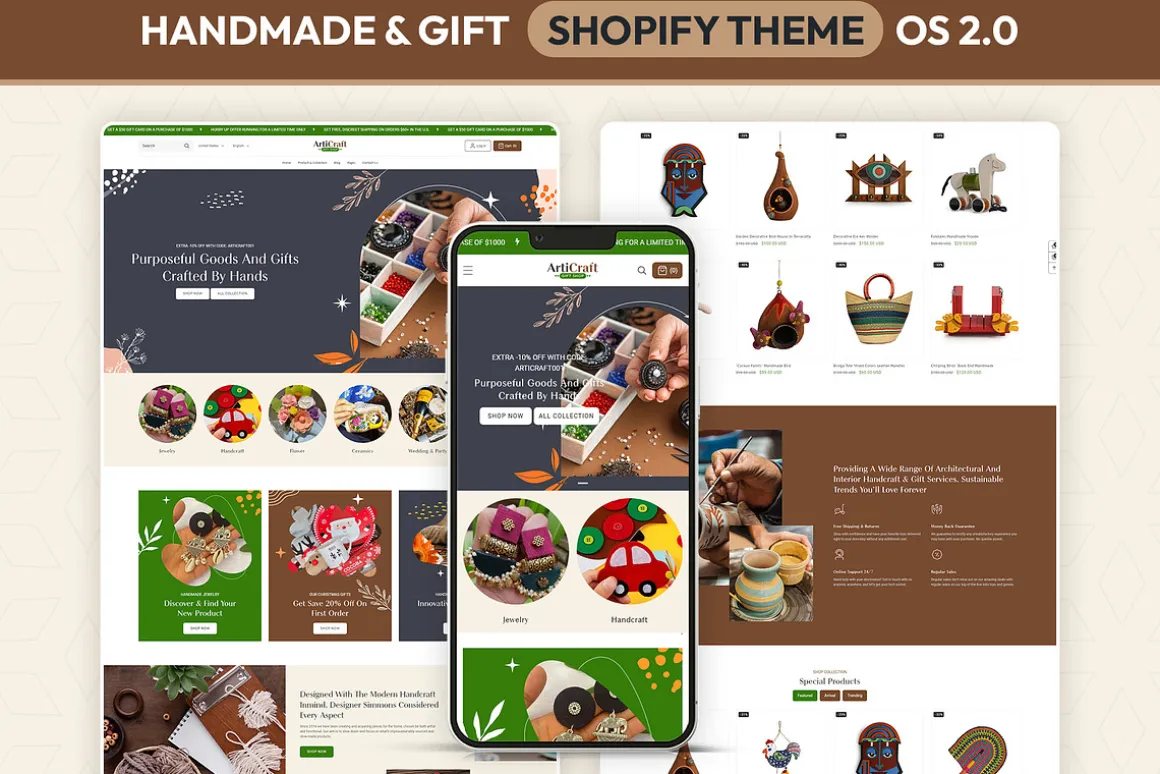 Handcraft Arts | Shopify Theme