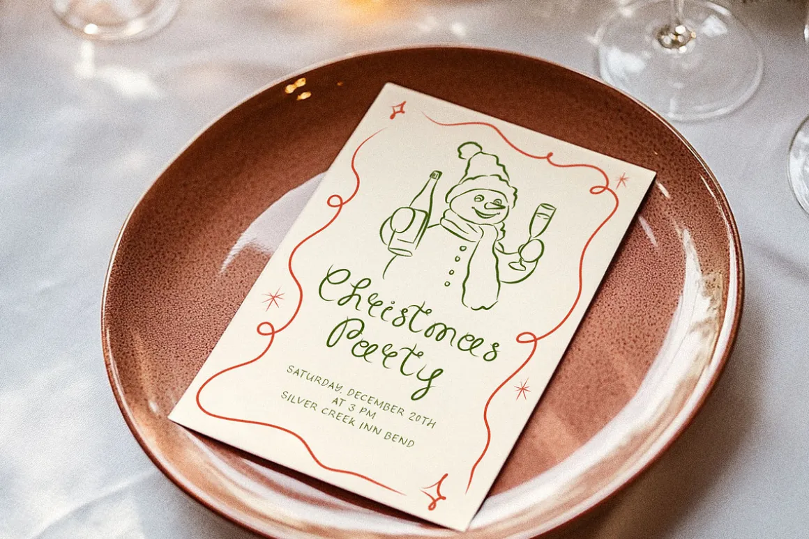 Hand Drawn Christmas Quirky Clipart