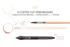 Hand Drawn Coffee Brushes