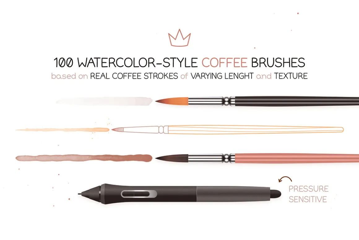 Hand Drawn Coffee Brushes