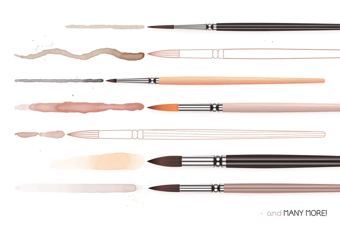 Hand Drawn Coffee Brushes
