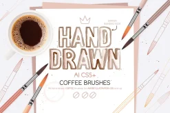 Hand Drawn Coffee Brushes