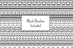 Hand Drawn Embroidery Borders